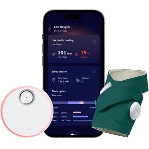 Owlet Dream Sock® FDA-Cleared Smart Baby Monitor - Deep Sea Green